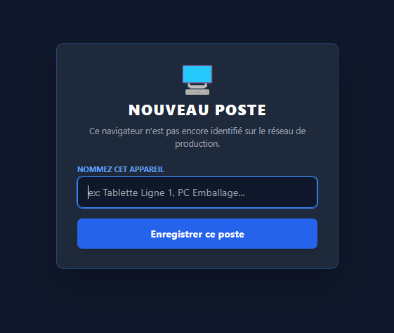 Enregistrement d'un appareil, authentification par appareil dans LivePLC