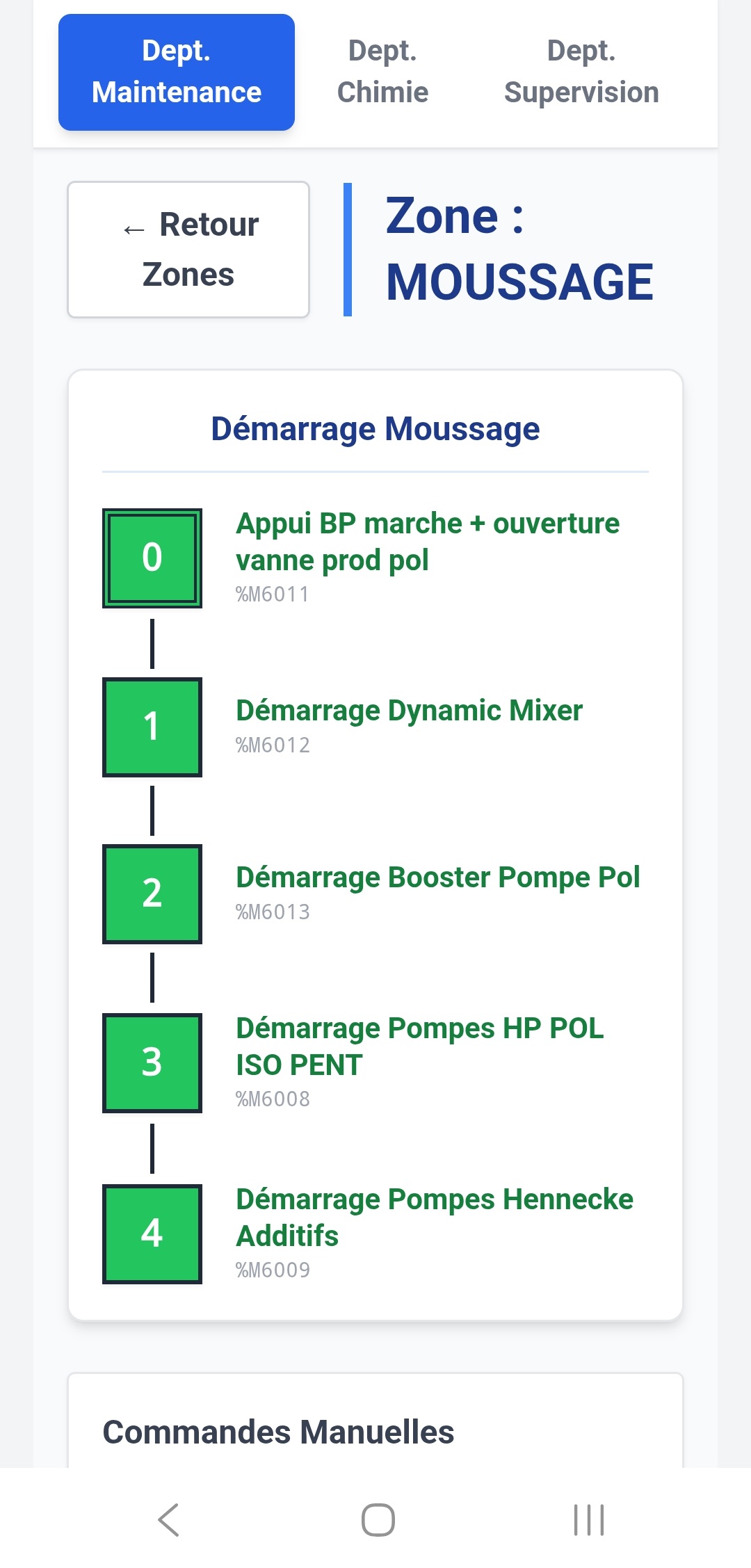 Prototype v1,  Zone Moussage sur smartphone, janvier 2026